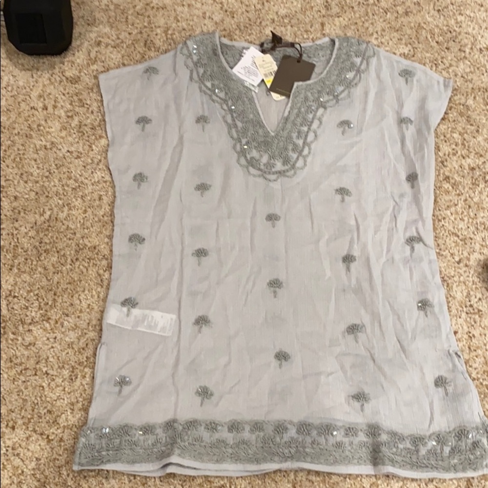 Never worn garden gauze tunic